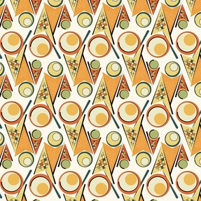 small scale ice cream for kandinsky - coordinate II - delicious vintage ice cream wallpaper and fabric