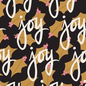 Joy Holly  | Black, Ochre, Hot Pink + Marshmallow 