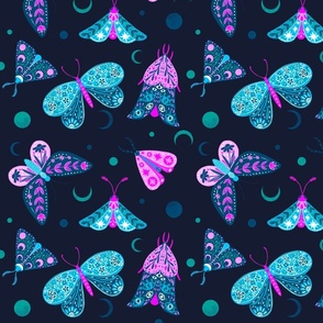 Moths and Butterflies pattern