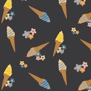 Ditsy Ice Cream Cones