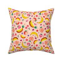 Fruity Tutti, peach (medium) - delicious rainbow of tropical and summer fruits