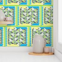 Heart of the Chevron Quilt - Green Glass