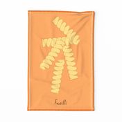 Fusilli tea towel