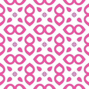 Hot Pink Abstract Floral Pattern