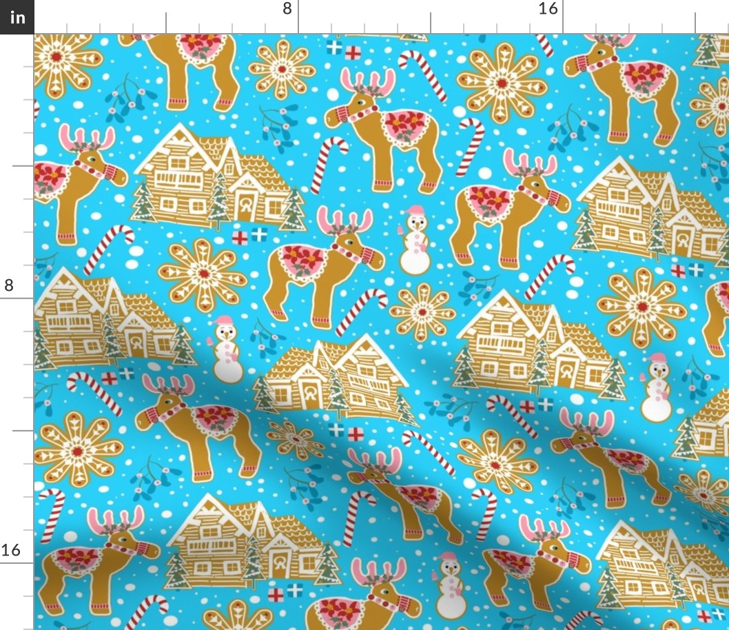 Willy's Moose Lodge Cookies, bright blue, 12 inch