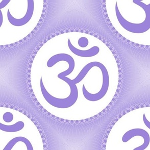 Purple Om Sign