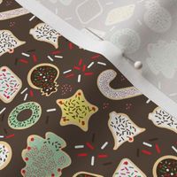 Mom's Ditsy Christmas Cutout Cookies - Brown