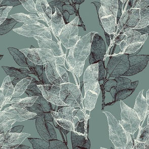 forsythia_leaves_teal_gray