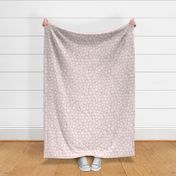 Let It Snow- Snowflakes on Linen Texture Background- Cotton Candy Pink- Winter- Holidays- Christmas- Multidirectional- Small Scale- Soft Pastel Colors- Baby Christmas Blanket
