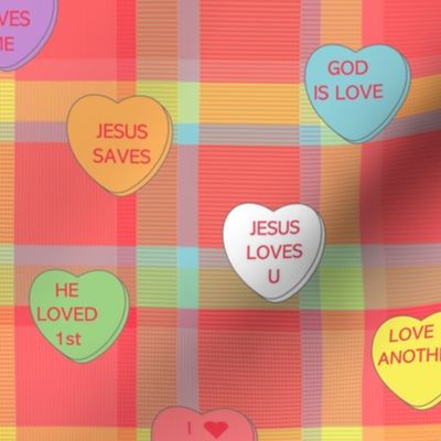 Conversation Hearts - Jesus Loves Me