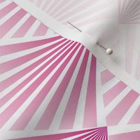 art deco rays pink on white 90 degrees