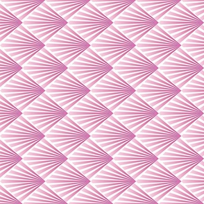 art deco rays pink on white 90 degrees