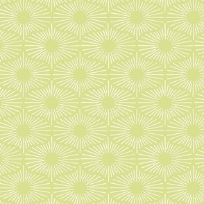 Art Deco Sunshine - Pistachio (Medium Scale)
