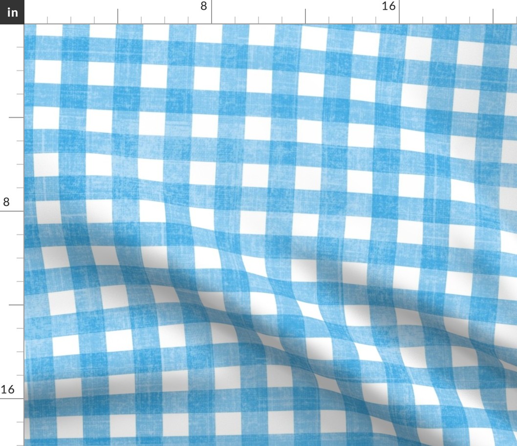 Textured checks/blue/small
