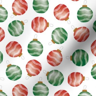 Christmas Ornaments - Red and Green