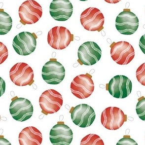Christmas Ornaments - Red and Green