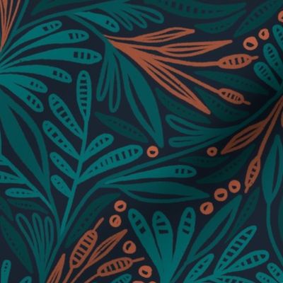 Willow Foliage (teal)