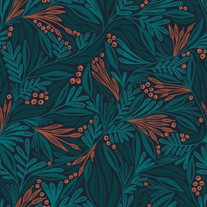 Willow Foliage (teal)