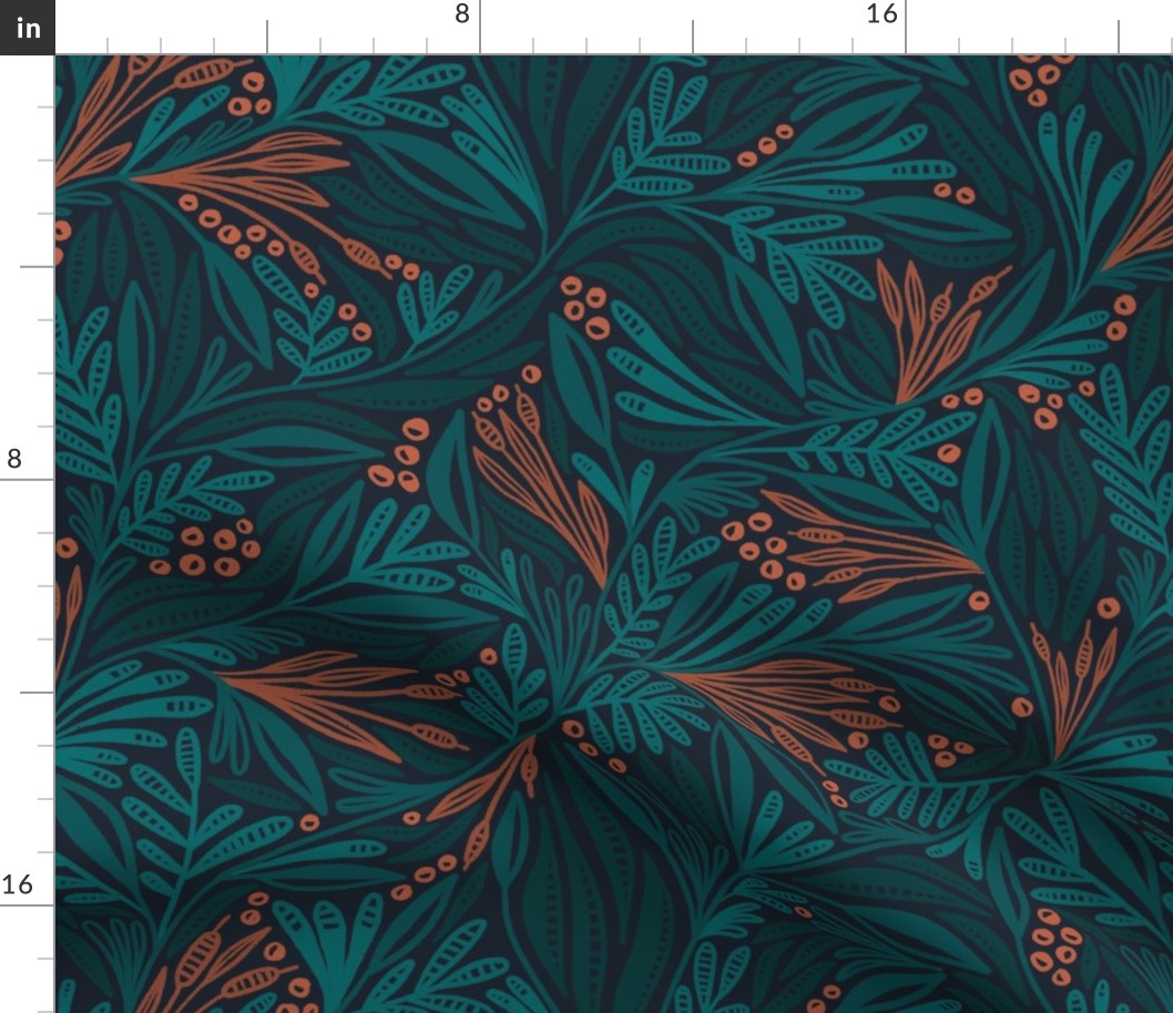 Willow Foliage (teal)