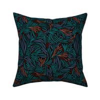 Willow foliage (teal and terra cotta) (small)