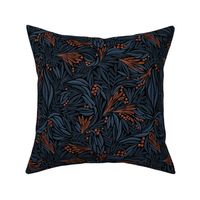 Willow foliage (navy and terra cotta) (small)