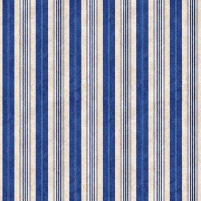 Rococco Toile Stripe Blue Mix 9x9in
