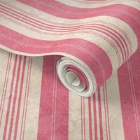 Rococo Toile Stripe Pink Mix