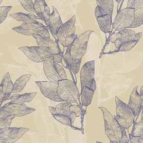 forsythia_leaves_camel_gray