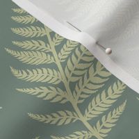 Magical Fern Leaves-Vintage Green Pattern