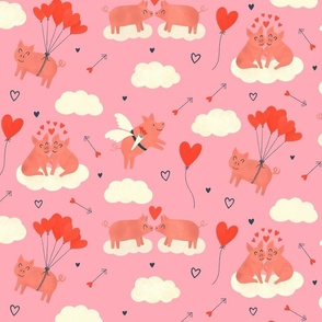 Hogs and kisses light pink