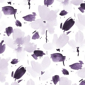 Radiant orchid Juliet's garden - watercolor lilac artistic florals - tender bloom - hand painted flowers b051-11
