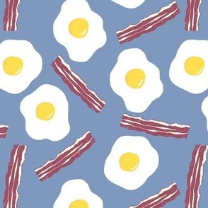 Bacon and Eggs Blue Small Scale