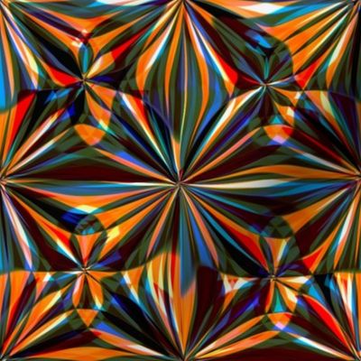 Colourful abstract flower kaleidoscope