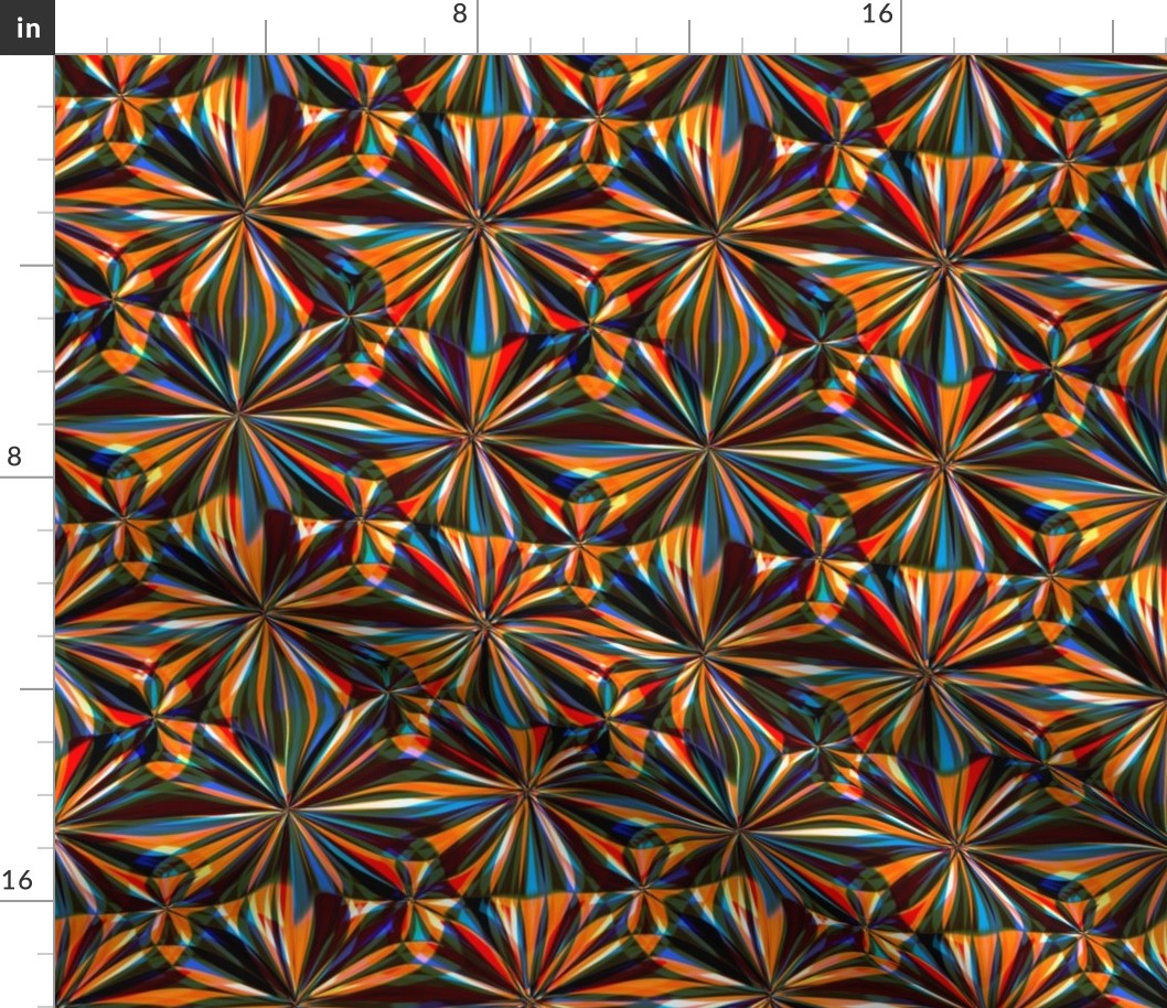 Colourful abstract flower kaleidoscope