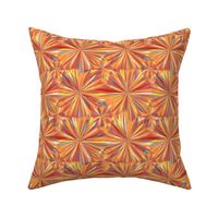 Orange  abstract flower kaleidoscope