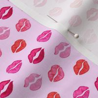 leopard print lips on pink , full of love on valentines day