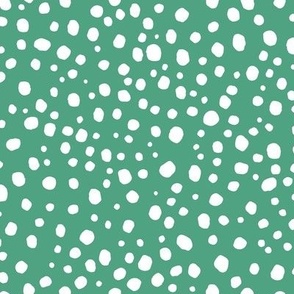 Cow Dots on Green
