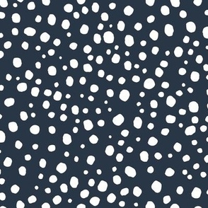 Cow Dots on Blue
