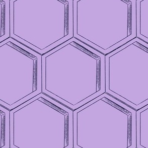 honeycomb hex coord in lilac