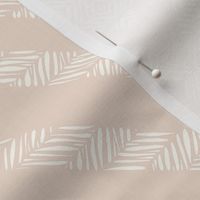 Pastel Chevron Natural White on blush pink - small scale