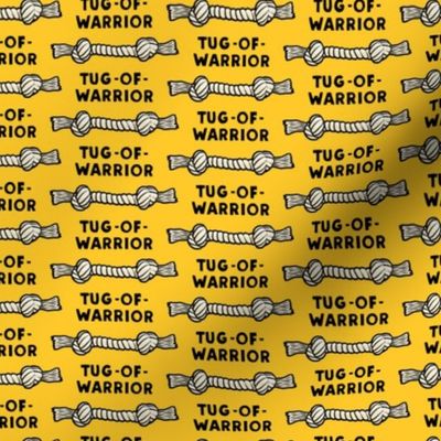Tug - of - warrior - dog rope bone - yellow - LAD22