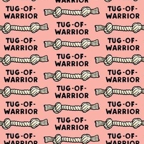 Tug - of - warrior - dog rope bone - pink - LAD22