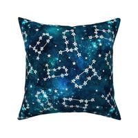 Large Scale Gemini Constellations Teal Galaxy