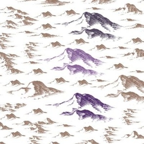 Purple mountains