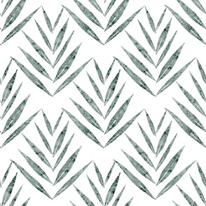 small scale botanical - palm leaves - pine color - foliage wallpaper and fabric