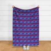 Kokopelli - Blue Purple Dark