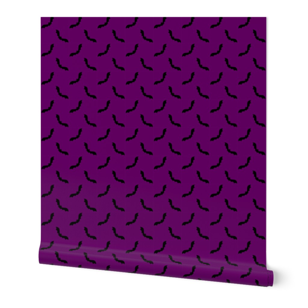 Cute bats on purple
