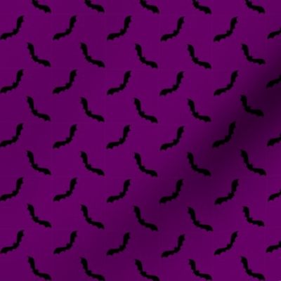 Cute bats on purple