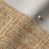 Woollen Tweed Texture Ochre Terracotta