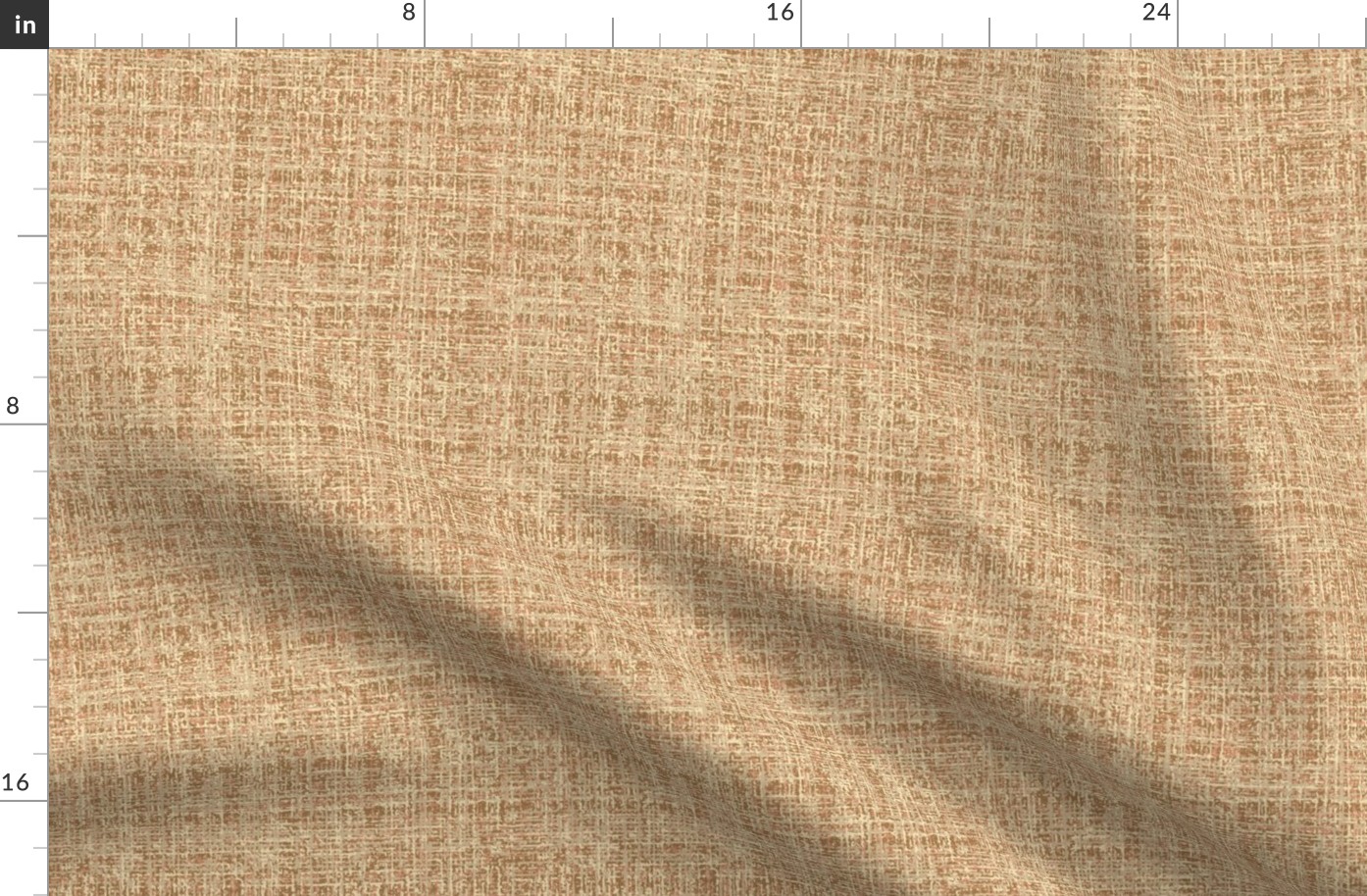 Woollen Tweed Texture Ochre Terracotta